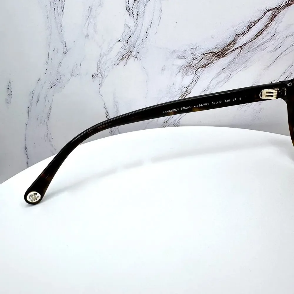 New CHANEL Sunglasses Brown Havana Polarized Lens Pilot Aviator - Picture 10 of 16